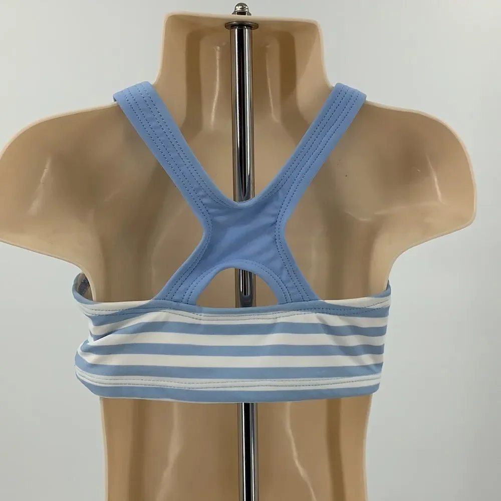 Hanna Andersson Blue/White Striped‎ Bikini Top Sz80